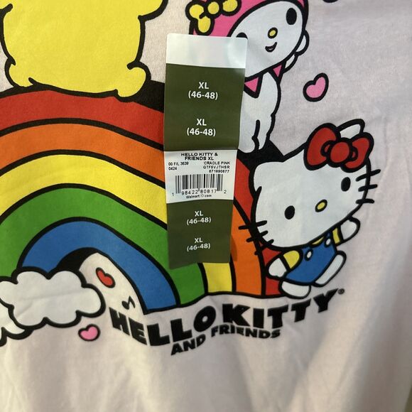 Hello Kitty and Friends Tee Pink Shirt by Sanrio Size XL - Picture 5 of 12